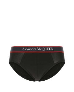 Alexander McQueen Logo-Waist Stretch Briefs