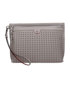 Citypouch Clutch In Grey Leather