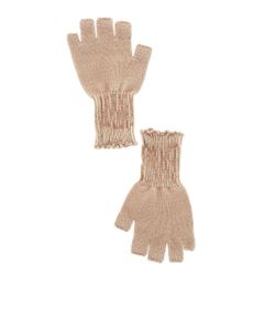 Faded-effect gloves in brown