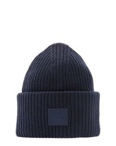 Acne Studios Embroidered Face Patch Beanie