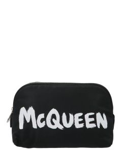Alexander McQueen Graffiti Medium Zipped Pouch