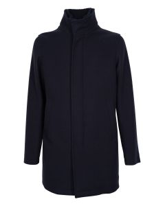 Herno High-Neck Single-Breasted Coat