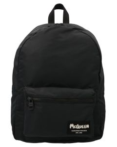 Alexander McQueen Metropolitan Logo Patch Backpack