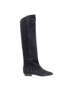 Skarlet Black Suede Leather Boots Dolce & Gabbana Woman