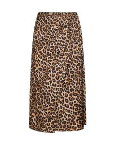 TWINSET Leopard Pattern High Waist Skirt