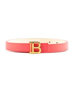 Smooth Pink Calfskin B-belt Belt