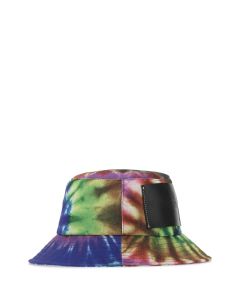 JW Anderson Tie-Dyed Logo-Patch Bucket Hat