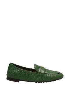 Tory Burch Ballet Embossed Leather Loafers