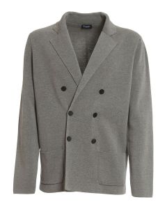 Cotton double-breasted blazer