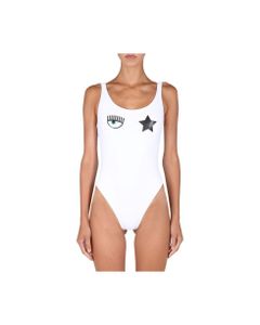 Logo Printed One-piece Swimsuit