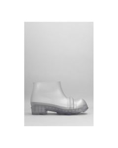 Ankle Boots In Transparent Rubber/plasic