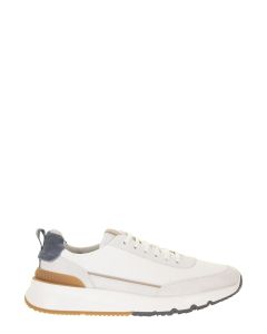 Brunello Cucinelli Panelled Lace-Up Sneakers