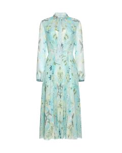 Etro Bow-Detailed Floral Printed Dress