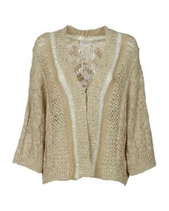 Perforated Knit Cardigan