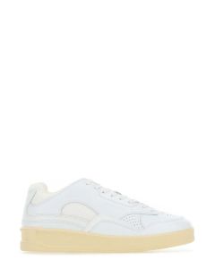 Jil Sander Round-Toe Lace-Up Sneakers