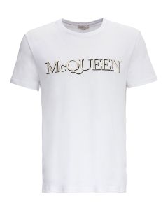 Alexander McQueen Logo Embroidered T-Shirt