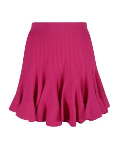 Pleated Ruffled Skirt