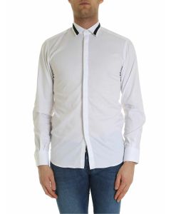 White shirt with black insert
