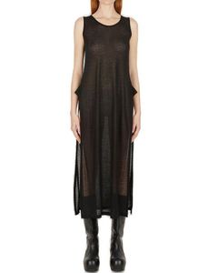 Yohji Yamamoto Voile Sleeveless Split Dress