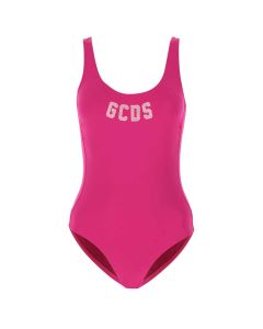 GCDS Logo Embroidered One-Piece Swimsuit