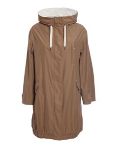 Water repellent hooded parka