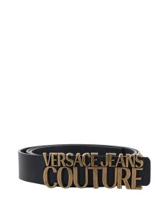 Versace Jeans Couture Logo Plaque Buckle Belt