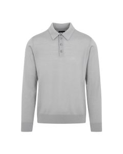 Giorgio Armani Long-Sleeved Knit Polo Shirt