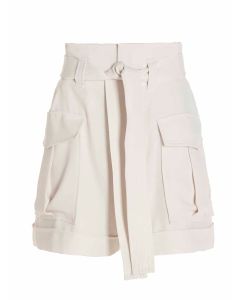 P.A.R.O.S.H. Belted Waist Cargo Shorts