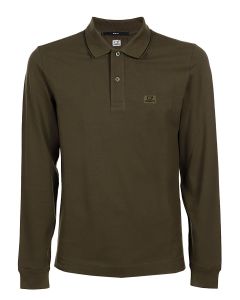 C.P. Company Logo Embroidered Stretched Polo Shirt