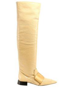Jil Sander Buckle-Detailed Knee-High Boots