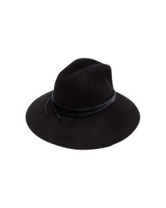 Golden Fedora Hat Felt With Leather Belt