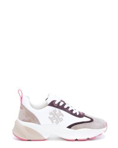 Tory Burch Logo Patch Lace-Up Sneakers