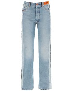 Heron Preston Faded-Effect Panelled Jeans