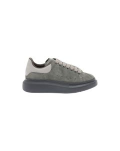 Alexander Mcqueen Man's Gray Suede Leather Sneakers