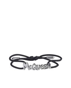 Alexander McQueen Logo Lettering Plaque Bracelet