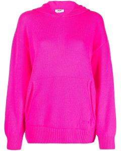 MSGM Ribbed Oversized-Fit Hoodie