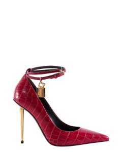 Tom Ford Decollete Embossed Pointed Toe Pumps