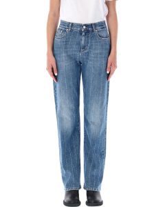 Stella McCartney Embellished Mid-Rise Jeans