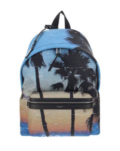 Saint Laurent All-Over Sunset Pattern Backpack