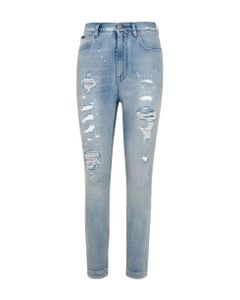 Distressed Skinny Cut Jeans