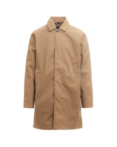 Barbour Logo Embroidered Long Sleeved Coat