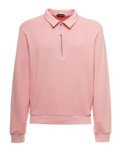Tom Ford Half-Zipped Ribbed Hem Sweatshirt