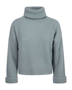 Rib Trim Plain Knit Pullover