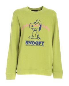 Snoopy sweatshirt in lime green