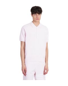 Polo In Rose-pink Cotton