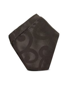 Chocolate Brown Woven Silk 32 Cm Pocket Square