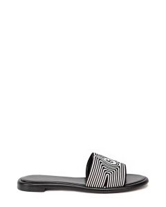 Giorgio Armani Logo Detailed Slip-On Sandals