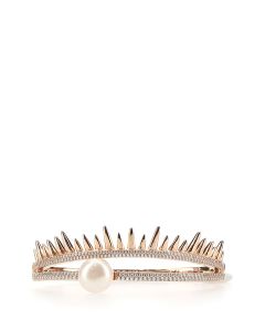 APM Monaco Pearl Embellished Spike Bracelet