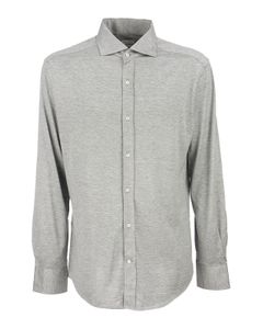 Silk-cotton jersey slim fit shirt