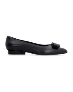 Viva Leather Ballet Flats With Logo